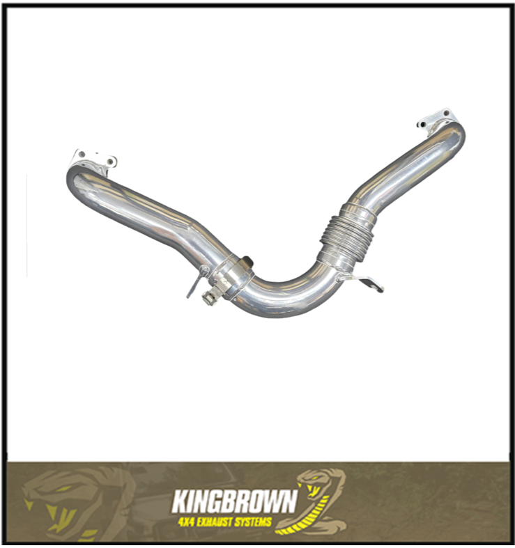 KING BROWN 2.25" CROSSOVER PIPE FITS TOYOTA LANDCRUISER VDJ79R 4.5L V8 2007-2024 (1807)
