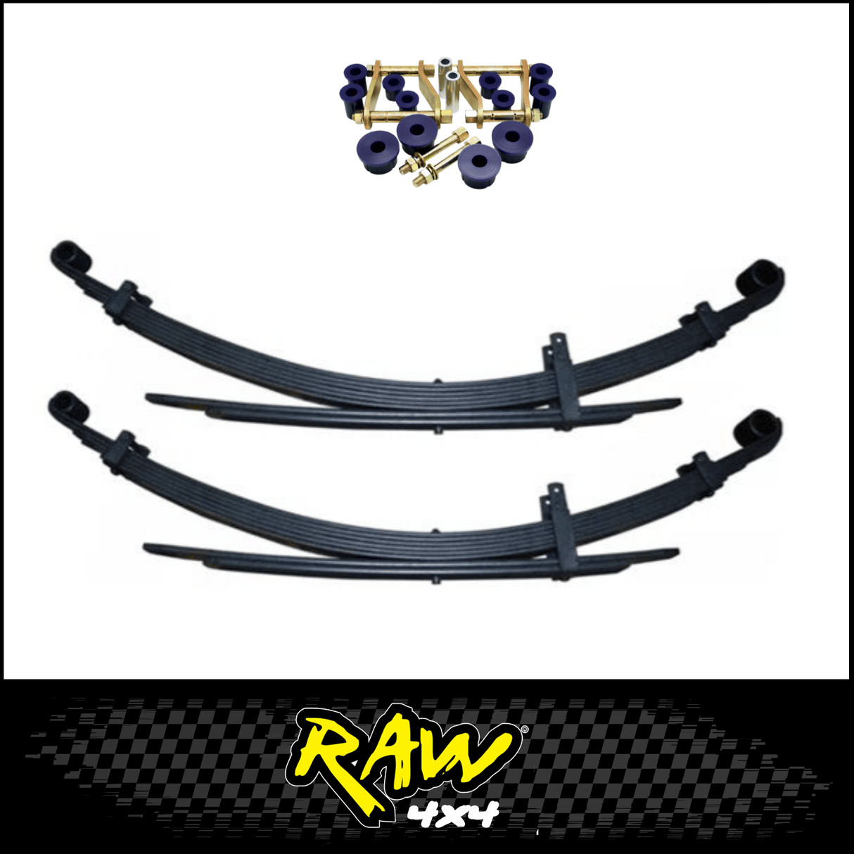 RAW 4X4 REAR 2" RAISED LEAF SPRINGS FITS MAZDA BT-50 RG 8/2020-ON