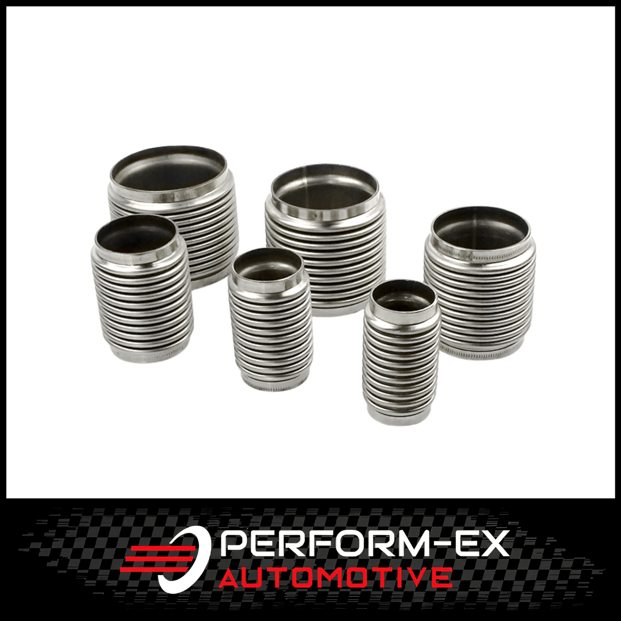 STAINLESS STEEL 4" LONG X 3" (76MM) EXHAUST RACE FLEX BELLOW WITH INNER SLEEVE (FLEX4300C)