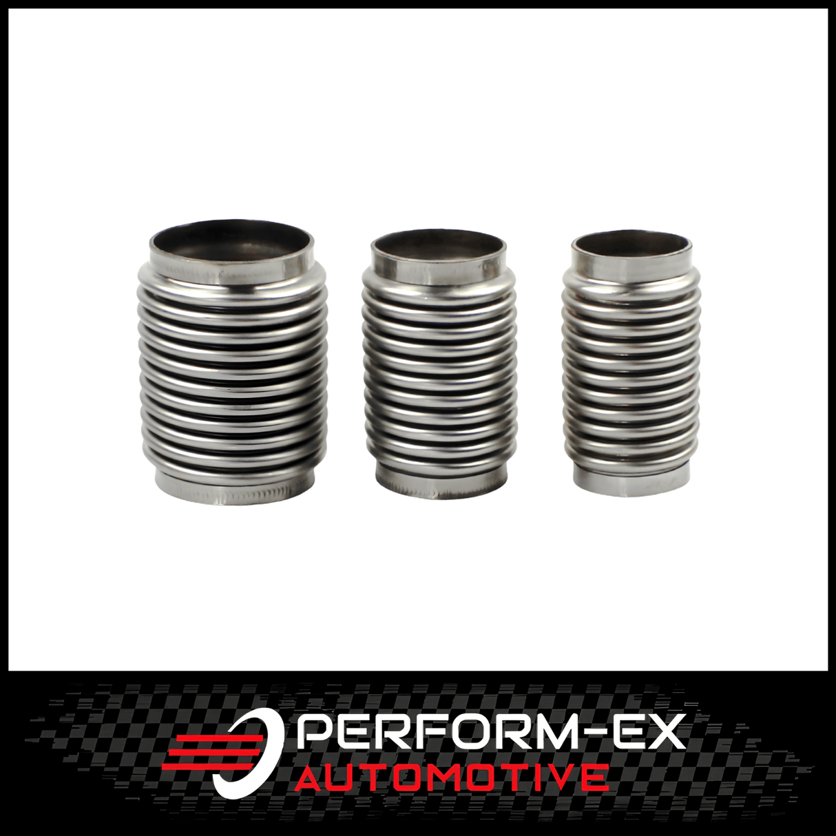 STAINLESS STEEL 4" LONG X 3" (76MM) EXHAUST RACE FLEX BELLOW WITH INNER SLEEVE (FLEX4300C)