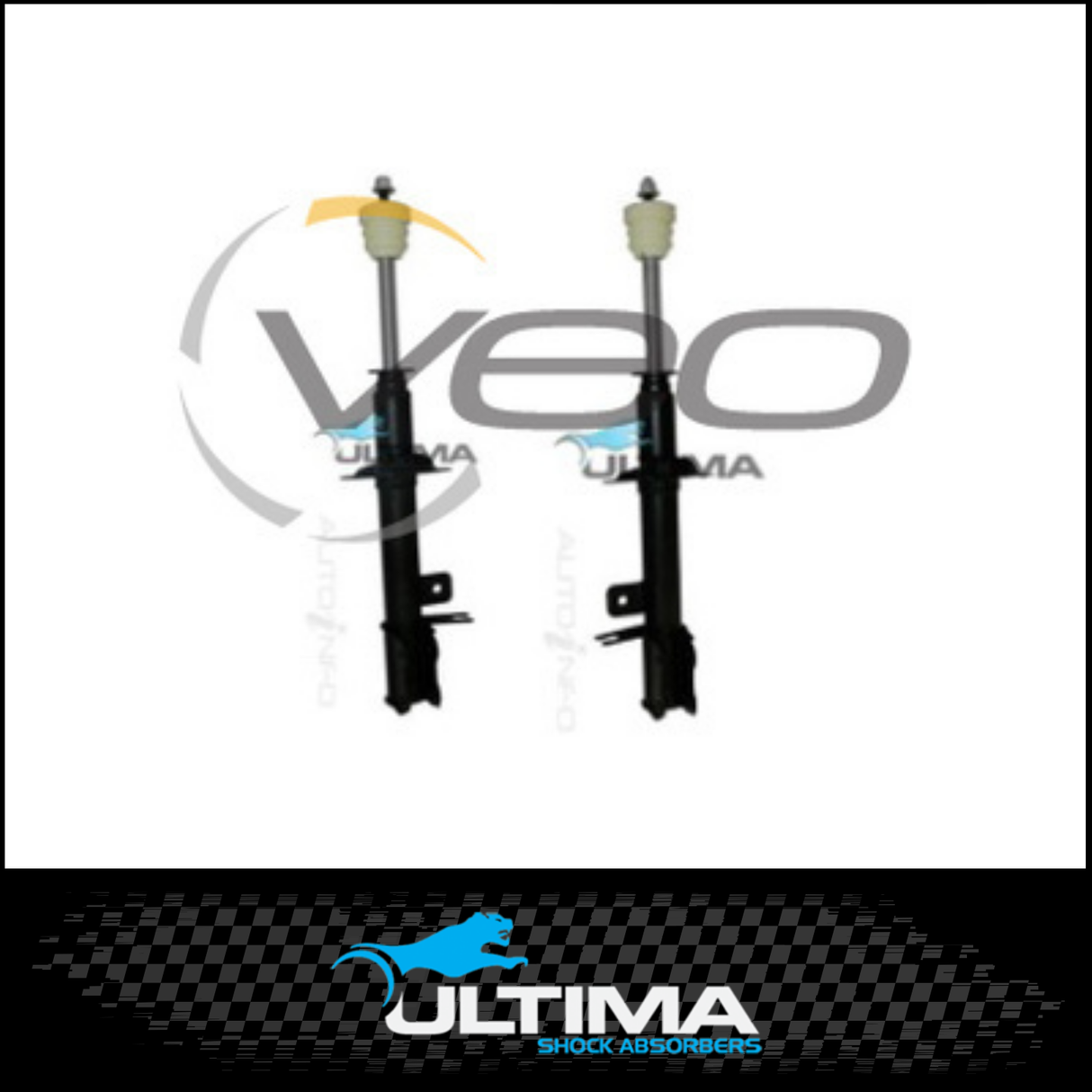 REAR NITRO GAS ULTIMA STRUTS (PAIR) FITS HOLDEN VIVA JF SEDAN 7/05-6/09