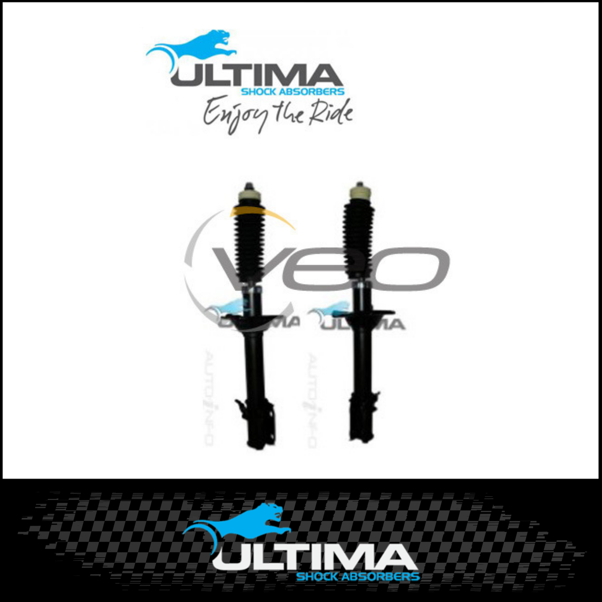 REAR NITRO GAS ULTIMA STRUTS (PAIR) FITS SUBARU FORESTER SF 8/98-7/02