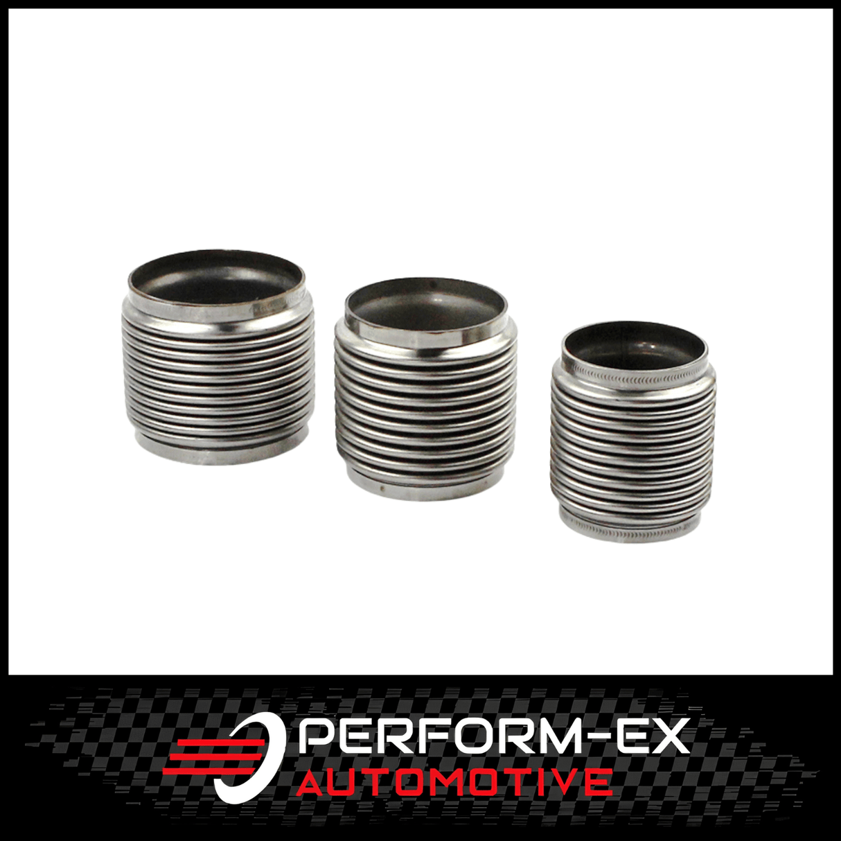 STAINLESS STEEL 4" LONG X 3" (76MM) EXHAUST RACE FLEX BELLOW WITH INNER SLEEVE (FLEX4300C)