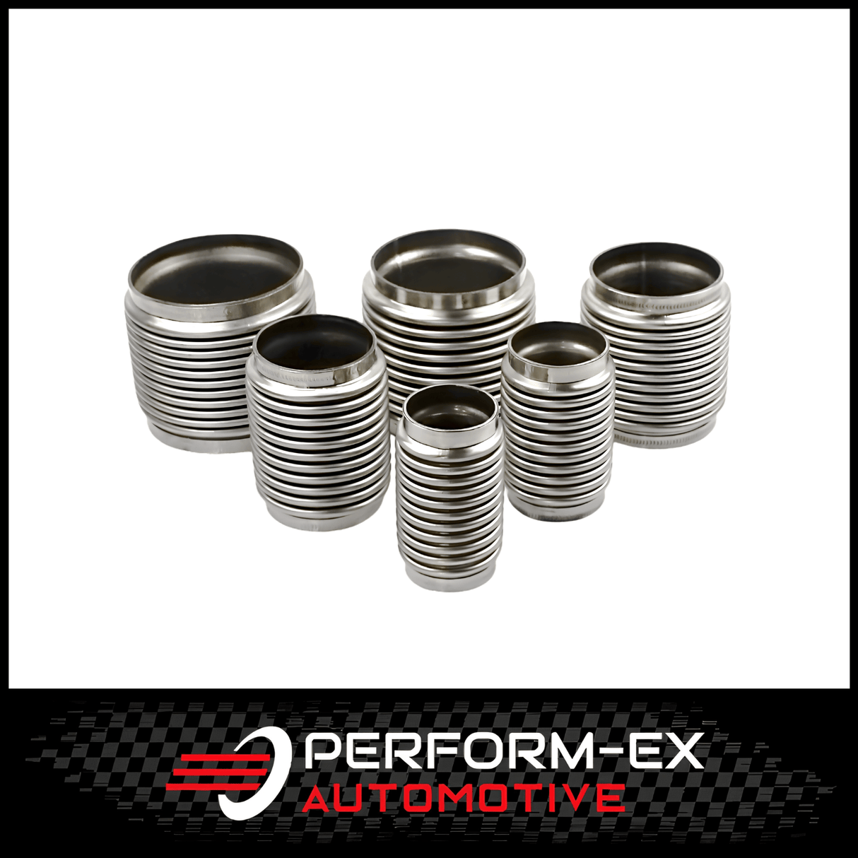 STAINLESS STEEL 4" LONG X 3" (76MM) EXHAUST RACE FLEX BELLOW WITH INNER SLEEVE (FLEX4300C)