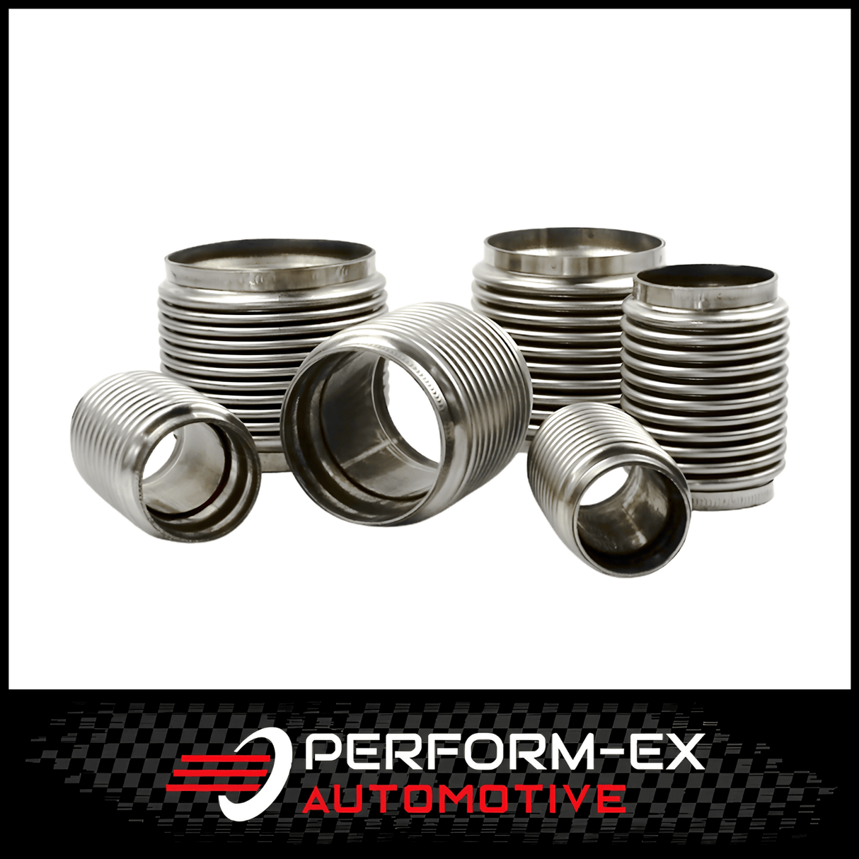 STAINLESS STEEL 4" LONG X 3" (76MM) EXHAUST RACE FLEX BELLOW WITH INNER SLEEVE (FLEX4300C)