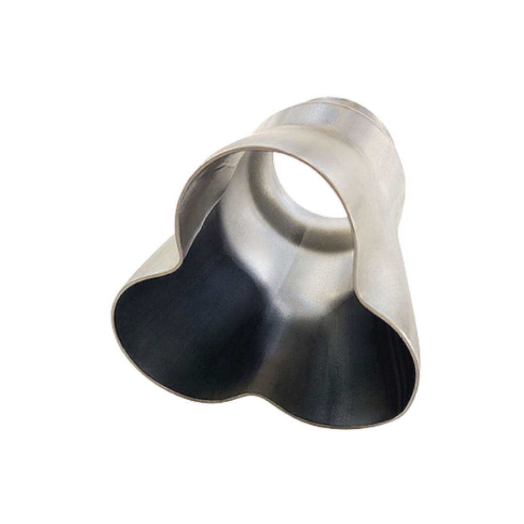 3 x 1.58" INLET 2" OUTLET 3 INTO 1 SS COLLECTOR CONE (CC304SS)