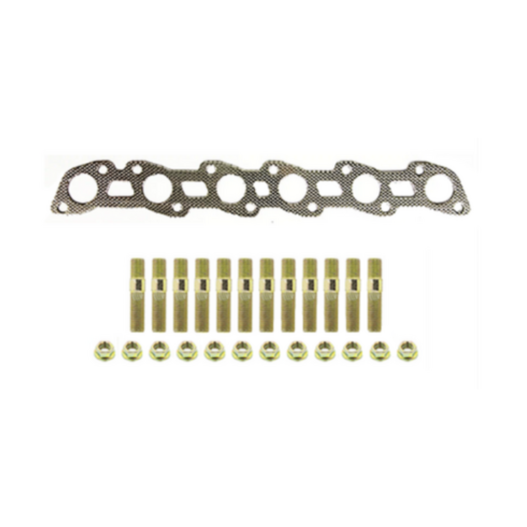 EXTRACTOR GASKET, STUD & NUT KIT FITS HOLDEN COMMODORE VL 3.0L 6CYL RB30 (EXTRACTORS)