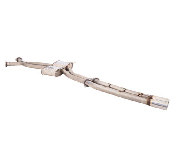 XFORCE TWIN 2.5" CATBACK 409 STAINLESS STEEL EXHAUST SYSTEM WITH STRAIGHT TAILPIPE REAR FITS HOLDEN COMMODORE VT VX VY VZ V8 SEDAN
