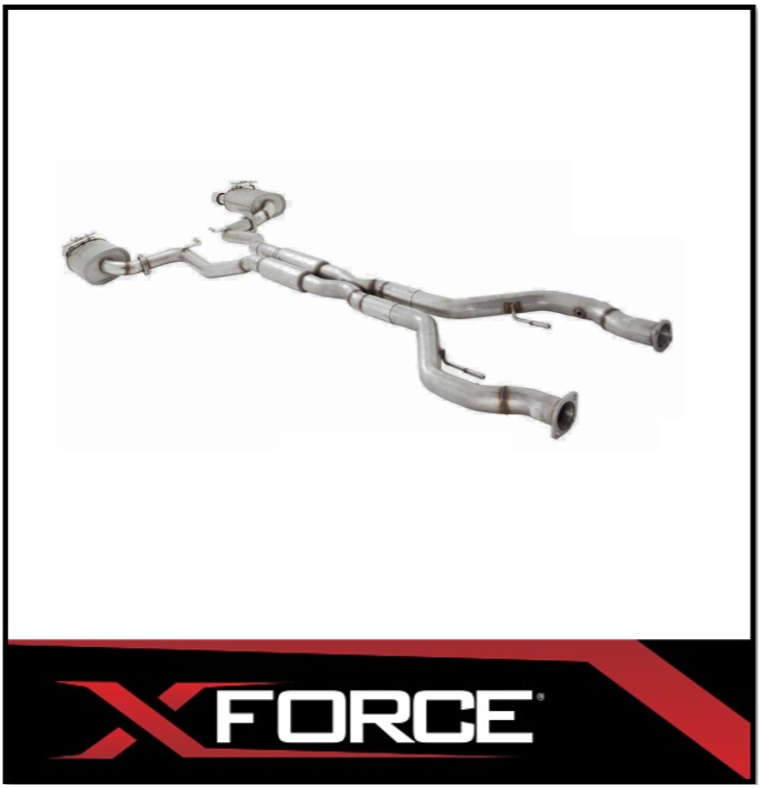 XFORCE TWIN 3" 409 STAINLESS STEEL CATBACK EXHAUST SYSTEM FITS HOLDEN COMMODORE VE/VF UTE SS/SV6 (E4-VF73UTE-CBS)