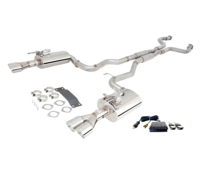 XFORCE TWIN 3" 409 STAINLESS STEEL CATBACK EXHAUST SYSTEM WITH VAREX REAR MUFFLERS FITS HOLDEN COMMODORE VE/VF UTE V8
