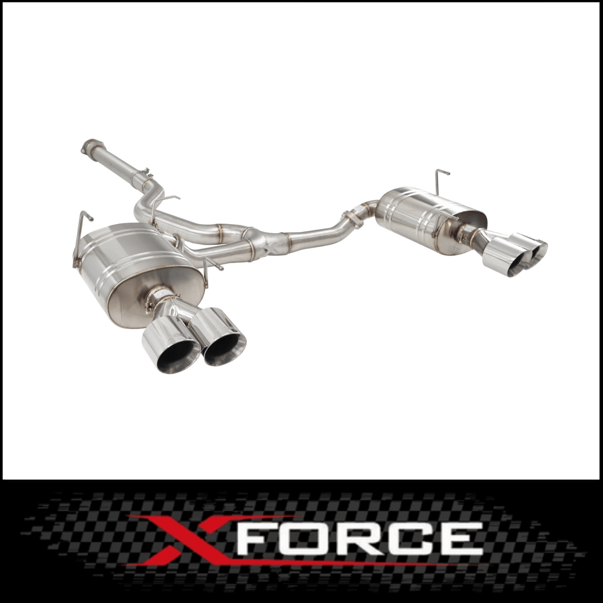XFORCE 3in STAINLESS STEEL CATBACK EXHAUST SYSTEM FITS SUBARU WRX VB SEDAN 3/2022-ON (ESSW29CS)