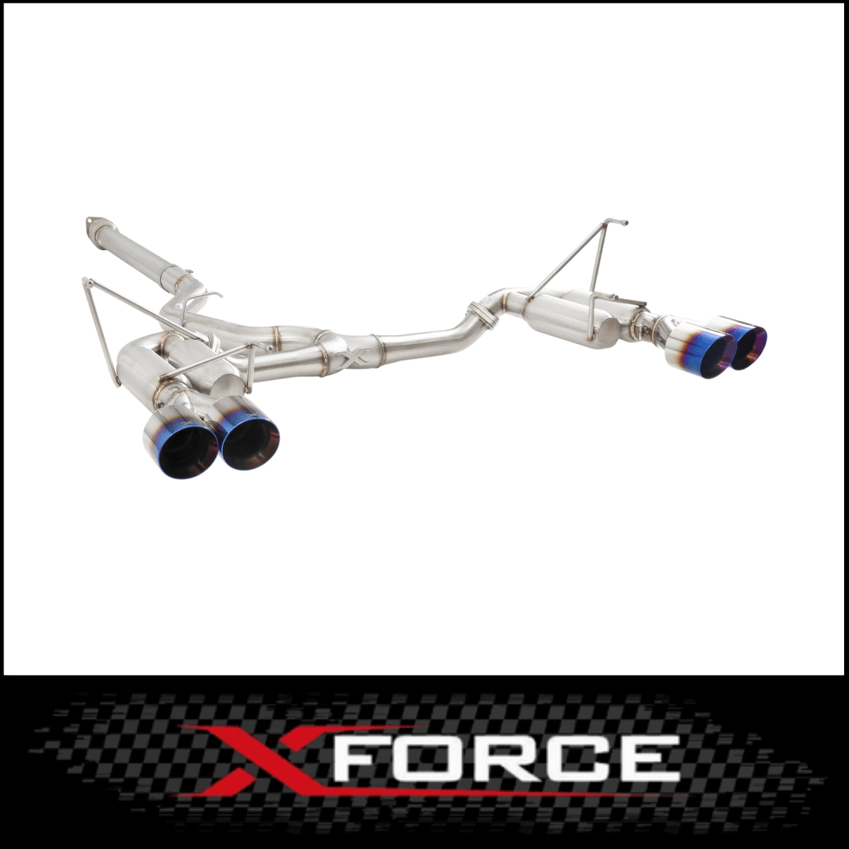 XFORCE 3in STAINLESS STEEL RACE CATBACK EXHAUST SYSTEM FITS SUBARU WRX VB SEDAN 3/2022-ON (ESSW29RBUCS)