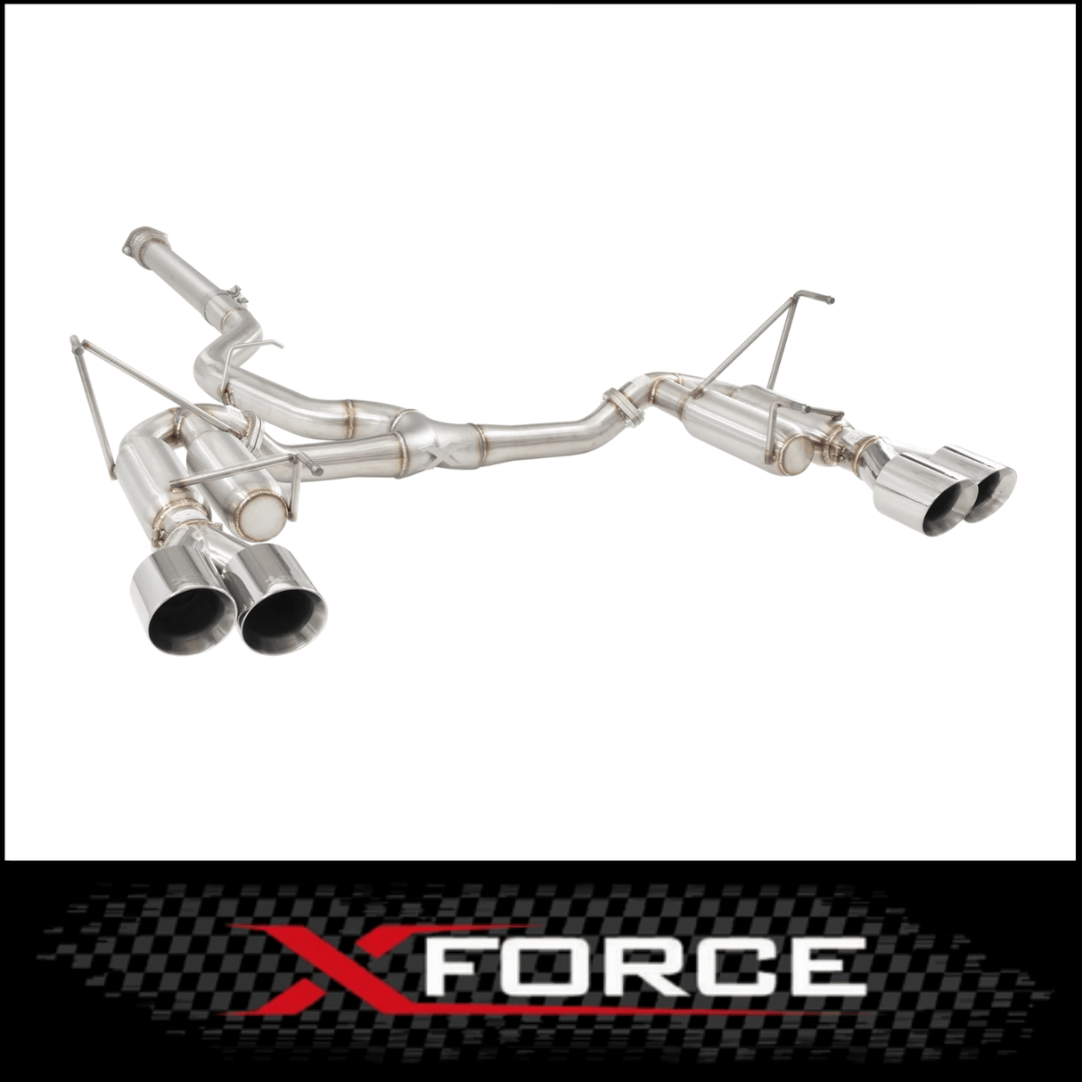 XFORCE 3in STAINLESS STEEL RACE CATBACK EXHAUST SYSTEM FITS SUBARU WRX VB SEDAN 3/2022-ON (ESSW29RCS)