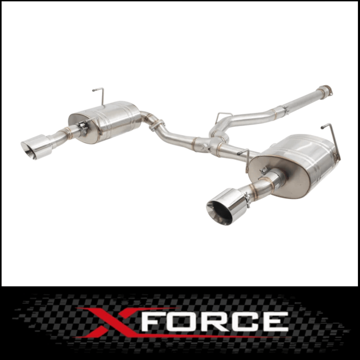 XFORCE 3in STAINLESS STEEL CATBACK EXHAUST SYSTEM FITS SUBARU WRX VN WAGON 2022-ON (ESSW40CS)
