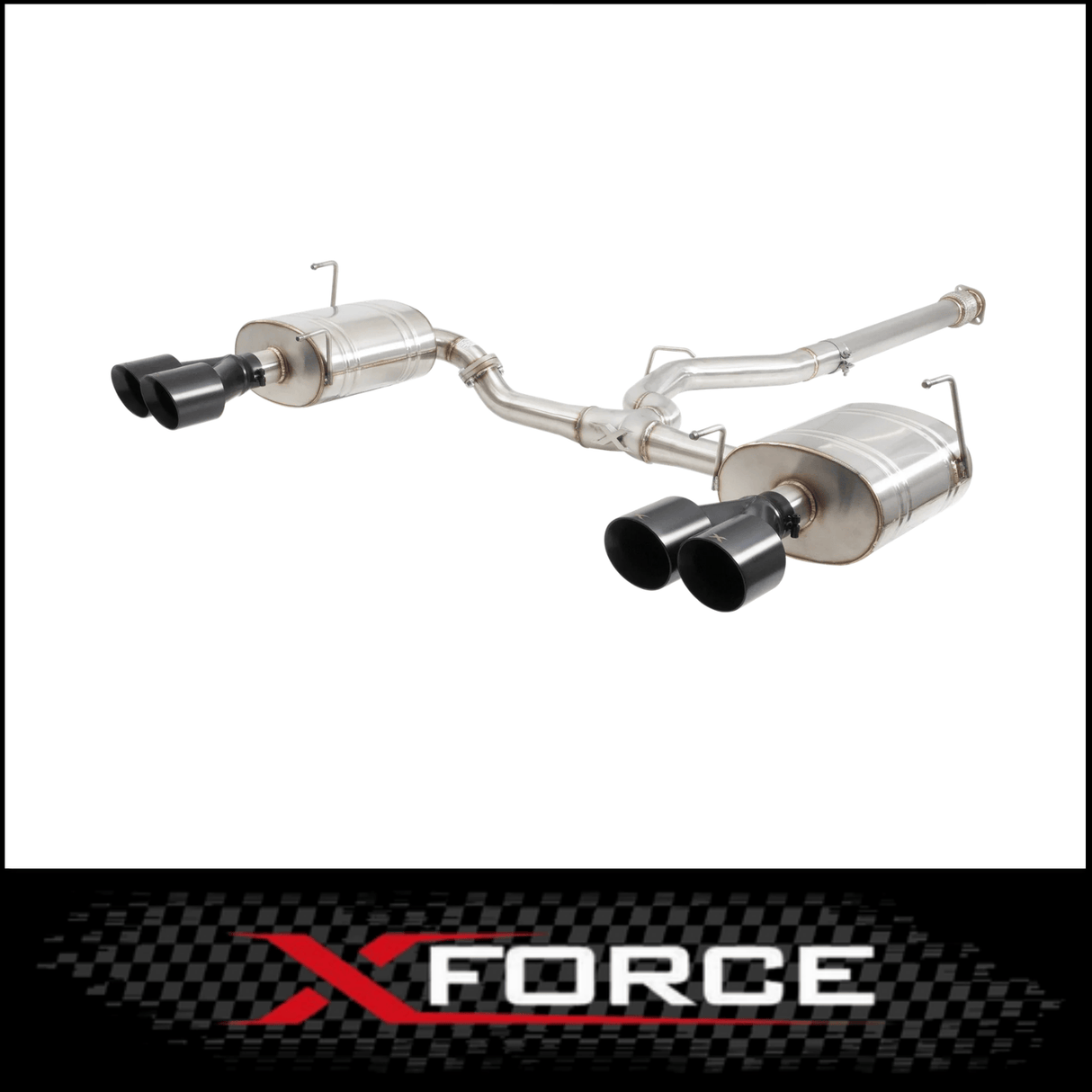 XFORCE 3in STAINLESS STEEL CATBACK EXHAUST SYSTEM FITS SUBARU WRX VB SEDAN 3/2022-ON (ESSW29BKCS)
