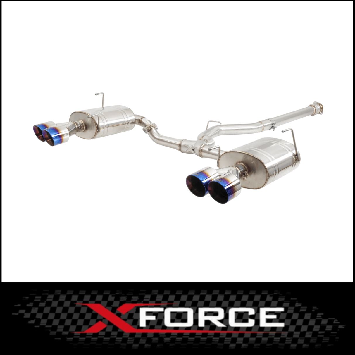 XFORCE 3in STAINLESS STEEL CATBACK EXHAUST SYSTEM FITS SUBARU WRX VB SEDAN 3/2022-ON (ESSW29BUCS)