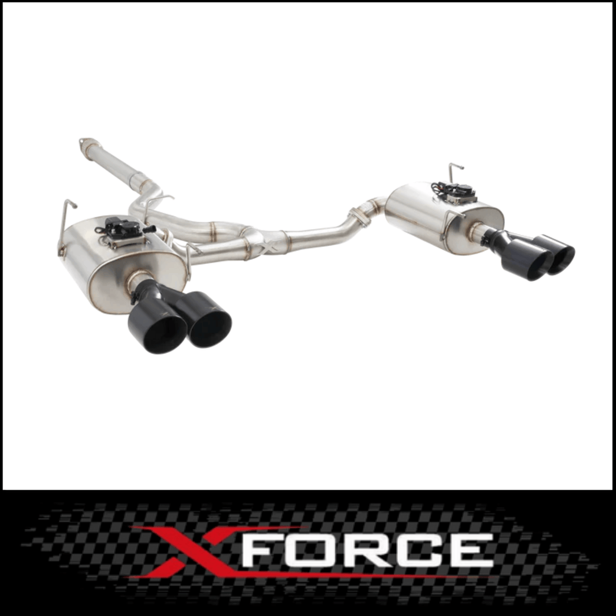 XFORCE 3in STAINLESS STEEL VAREX CATBACK EXHAUST SYSTEM FITS SUBARU WRX VB SEDAN 3/2022-ON (ESSW29VKBK)