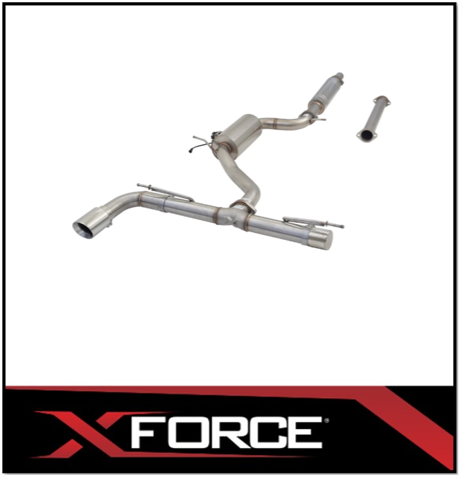 XFORCE CAT BACK EXHAUST SYSTEM WITH VAREX FITS VOLKSWAGEN GOLF TSI 1.4L MK7 MK7.5 MK8 4/2013-ON (ESVW01VKCS)