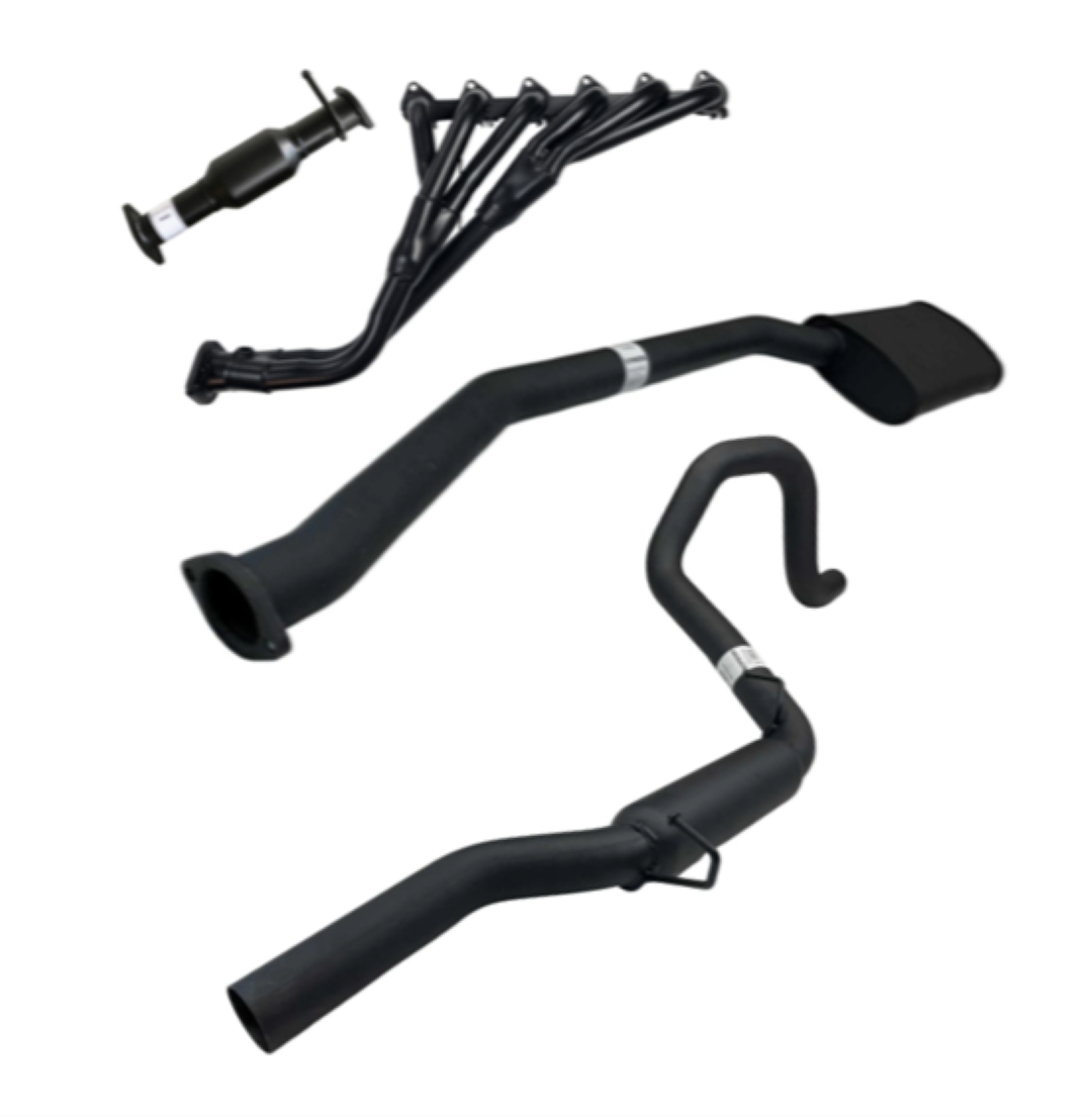 EXTRACTORS, HI FLOW CAT, 2.5" CATBACK WITH REAR HOTDOG FITS FORD FALCON EA EB ED EF EL AU 4.0L 6CYL SEDAN