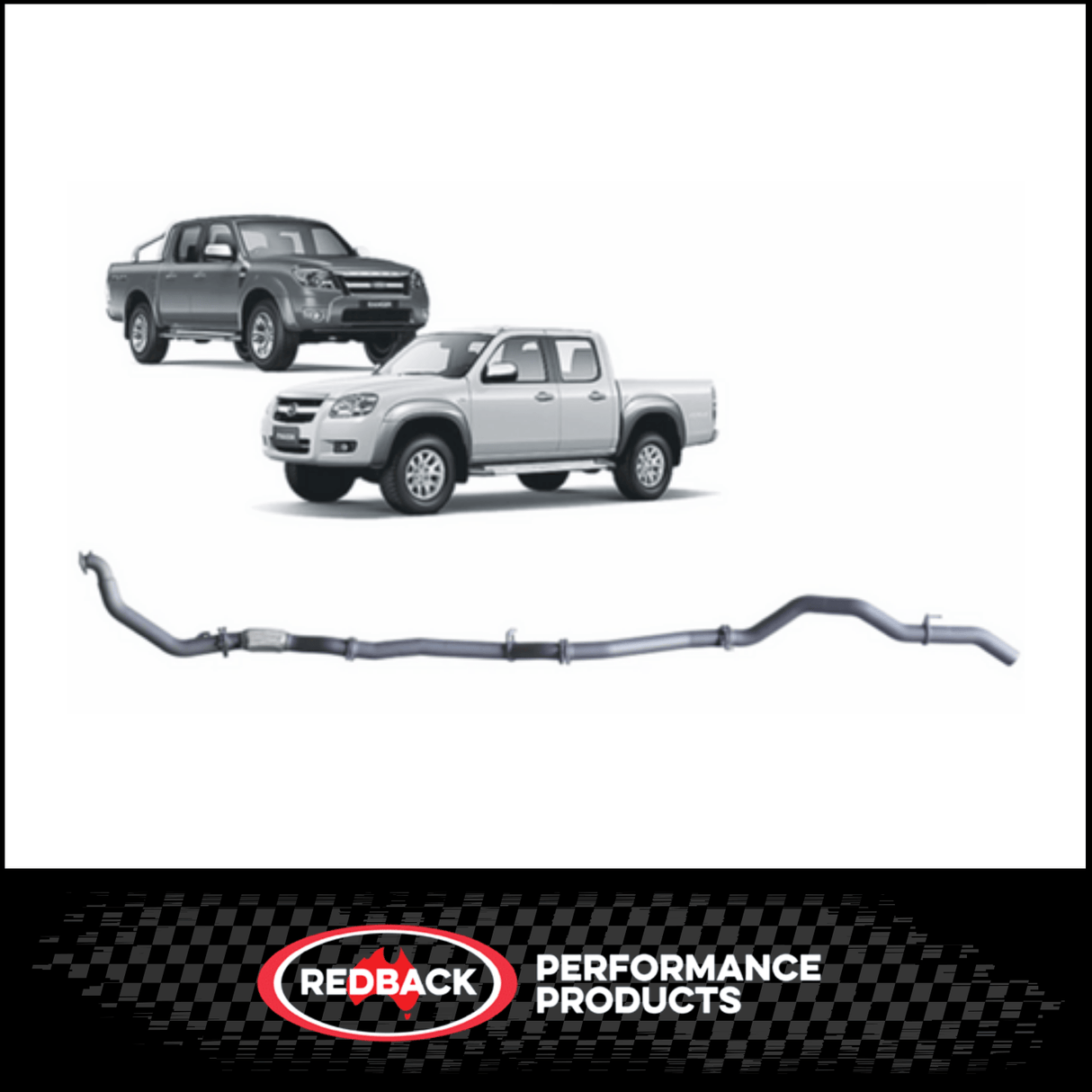 REDBACK 3" 409 STAINLESS STEEL EXHAUST SYSTEM FITS MAZDA BT-50 UN 3.0L 4CYL 11/2006-8/2011