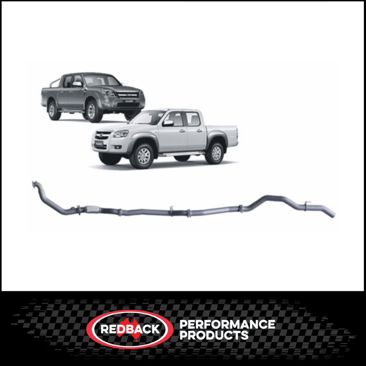 REDBACK 3" 409 STAINLESS STEEL EXHAUST SYSTEM FITS MAZDA BT-50 UN 3.0L 4CYL 11/2006-8/2011