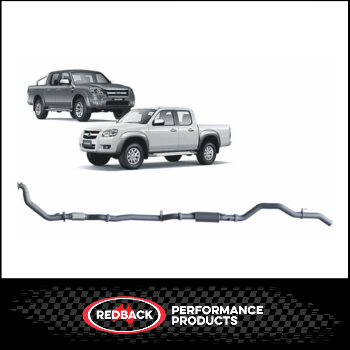 REDBACK 3" 409 STAINLESS STEEL EXHAUST SYSTEM FITS MAZDA BT-50 UN 3.0L 4CYL 11/2006-8/2011