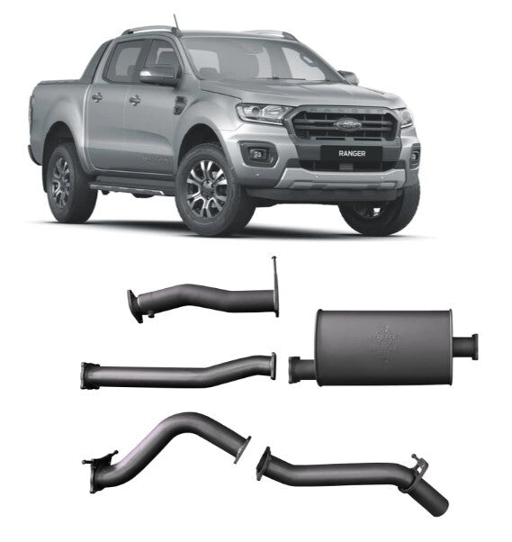 REDBACK 3" 409 STAINLESS STEEL DPF BACK EXHAUST SYSTEM FITS FORD RANGER PX II PX III 3.2L 5CYL 2016-2022