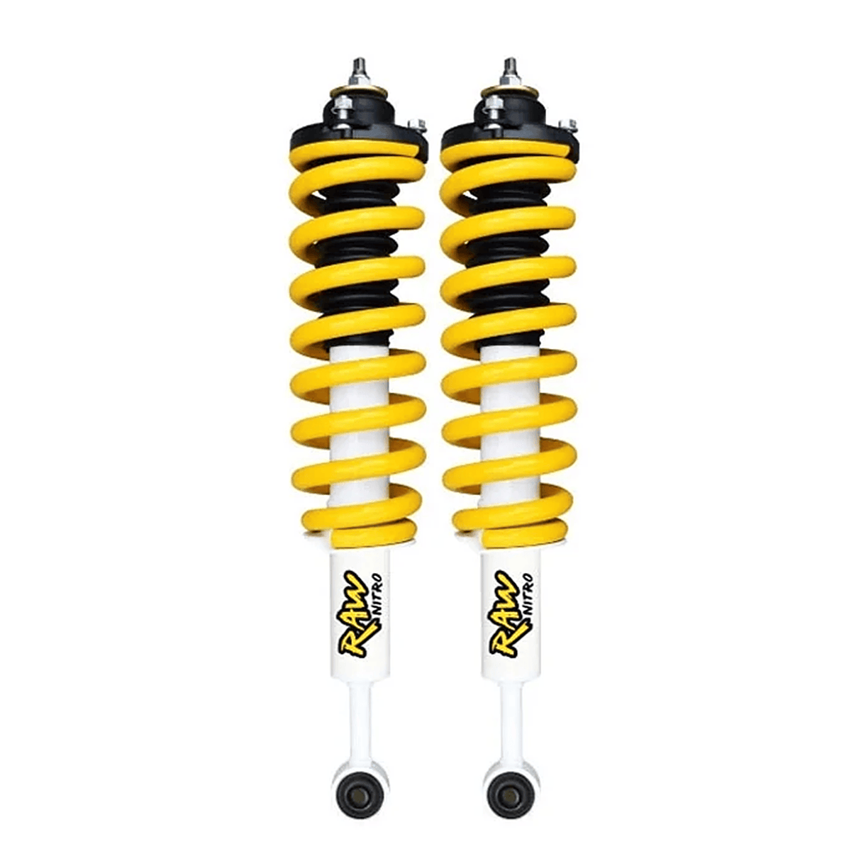 RAW 4X4 NITRO COMPLETE FRONT STRUTS (2" RAISED) TOYOTA HILUX KUN26R N70 2005-2015 (0-50KG)