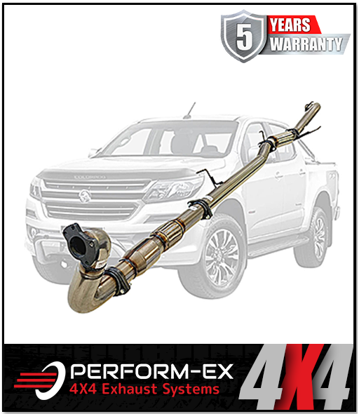 PERFORM-EX 3" STAINLESS STEEL TURBO BACK EXHAUST SYSTEM FITS HOLDEN COLORADO RG 2.8L 4CYL 2012-9/2016