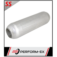 PERFORATED 409 STAINLESS STEEL HOTDOG 2.5" 63MM IN/OUT X 12" LONG (HD12250P-409)