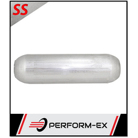 PERFORATED 409 STAINLESS STEEL HOTDOG 3.5" 89MM IN/OUT X 12" LONG (HD12350P-409)