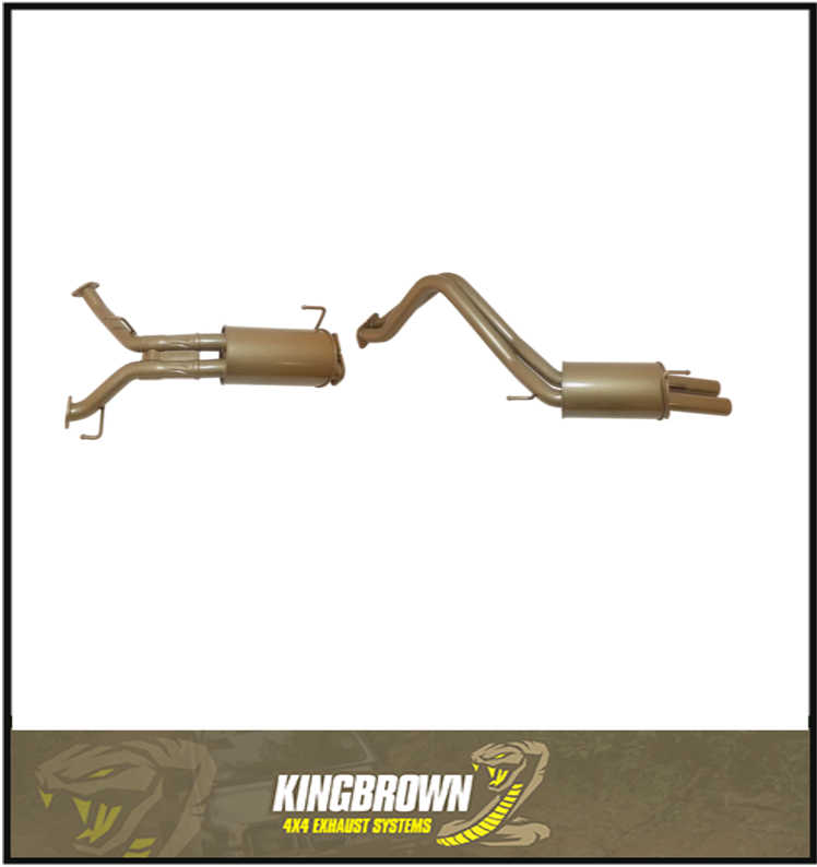 KING BROWN 2.5" CAT BACK EXHAUST SYSTEM FITS TOYOTA LANDCRUISER UZJ200R 4.7L V8 (KB12035-XXMR)