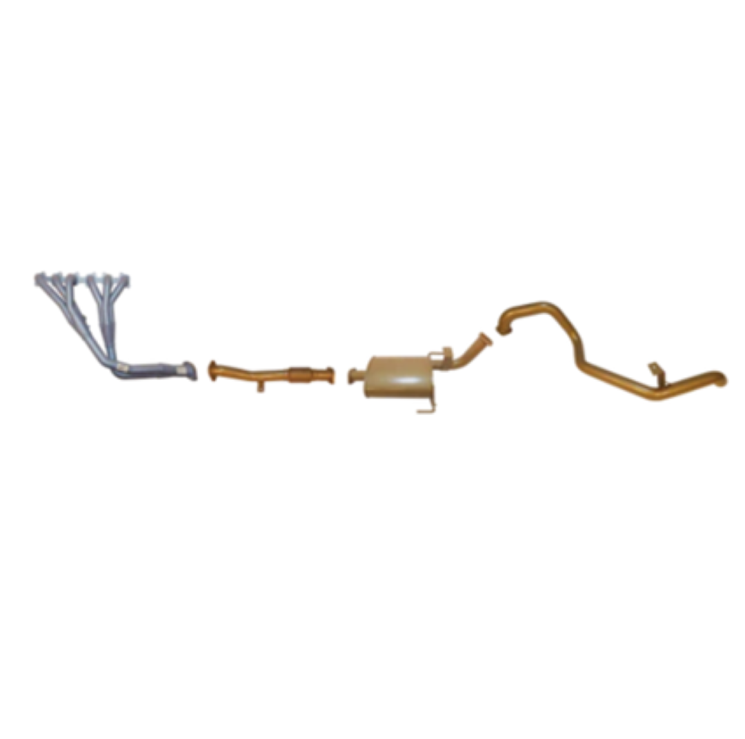 KING BROWN EXTRACTORS & 2.5" EXHAUST KIT FITS FORD MAVERICK DA 4.2L TD42 SWB 1987-1993 (KB4006-HXMX)