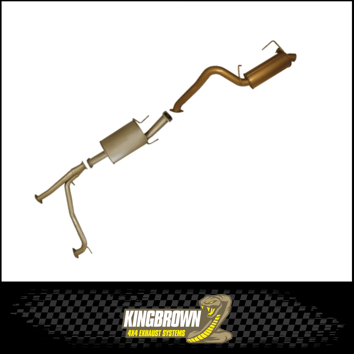 KING BROWN 3" CAT BACK EXHAUST SYSTEM FITS NISSAN PATROL Y62 5.6L V8 2/2013-ON