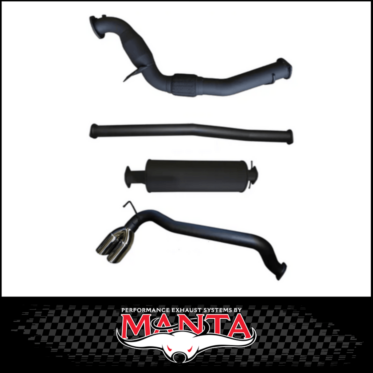 MANTA 3" TURBO BACK EXHAUST SYSTEM WITH SIDE EXIT FITS FORD RANGER PXI PXII 3.2L TD 10/2011-9/2016