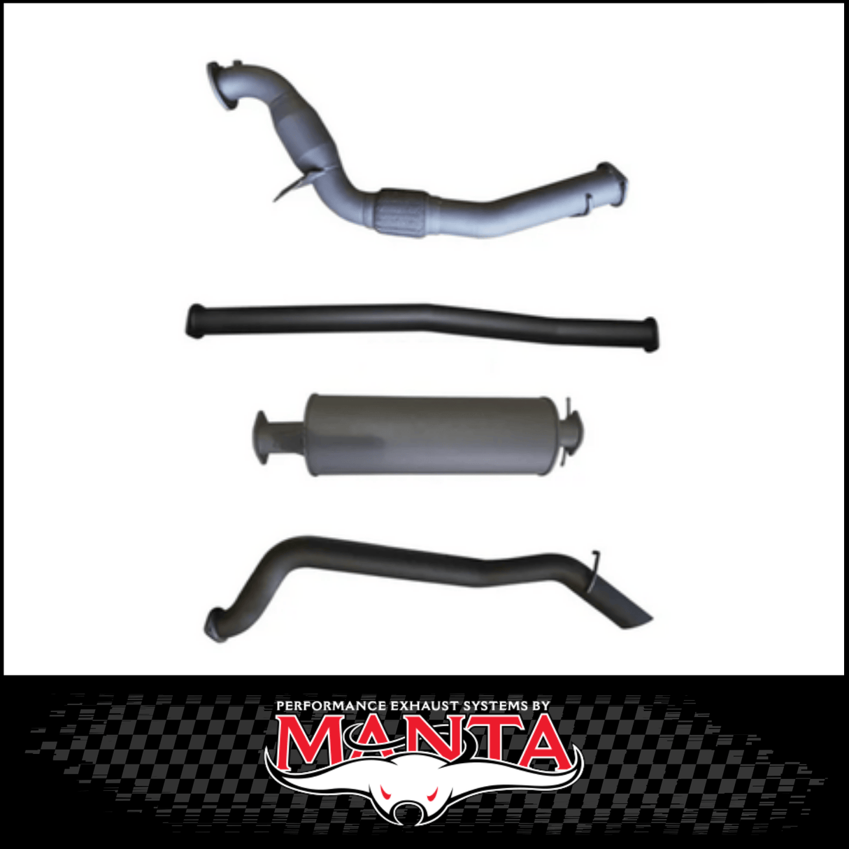MANTA 3" TURBO BACK EXHAUST SYSTEM WITH SIDE EXIT FITS FORD RANGER PXI PXII 3.2L TD 10/2011-9/2016