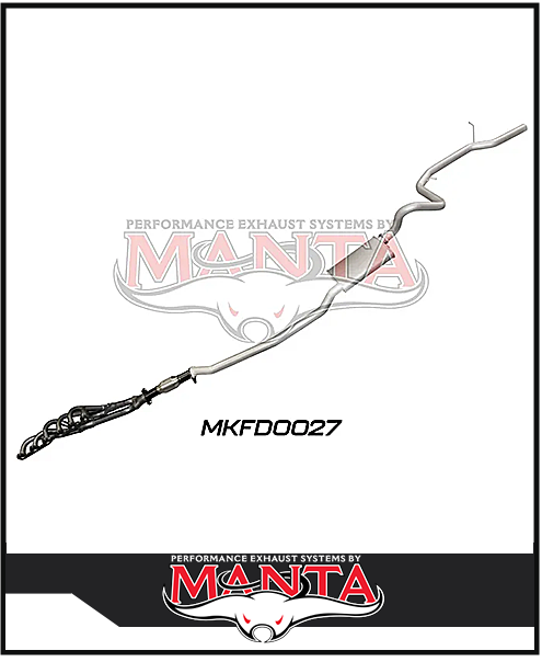 MANTA ENGINE BACK EXHAUST SYSTEM FITS FORD FAIRLANE NF NL 4.0L 6CYL (MKFD0027)
