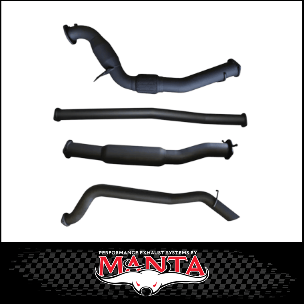 MANTA 3" TURBO BACK EXHAUST SYSTEM WITH SIDE EXIT FITS FORD RANGER PXI PXII 3.2L TD 10/2011-9/2016