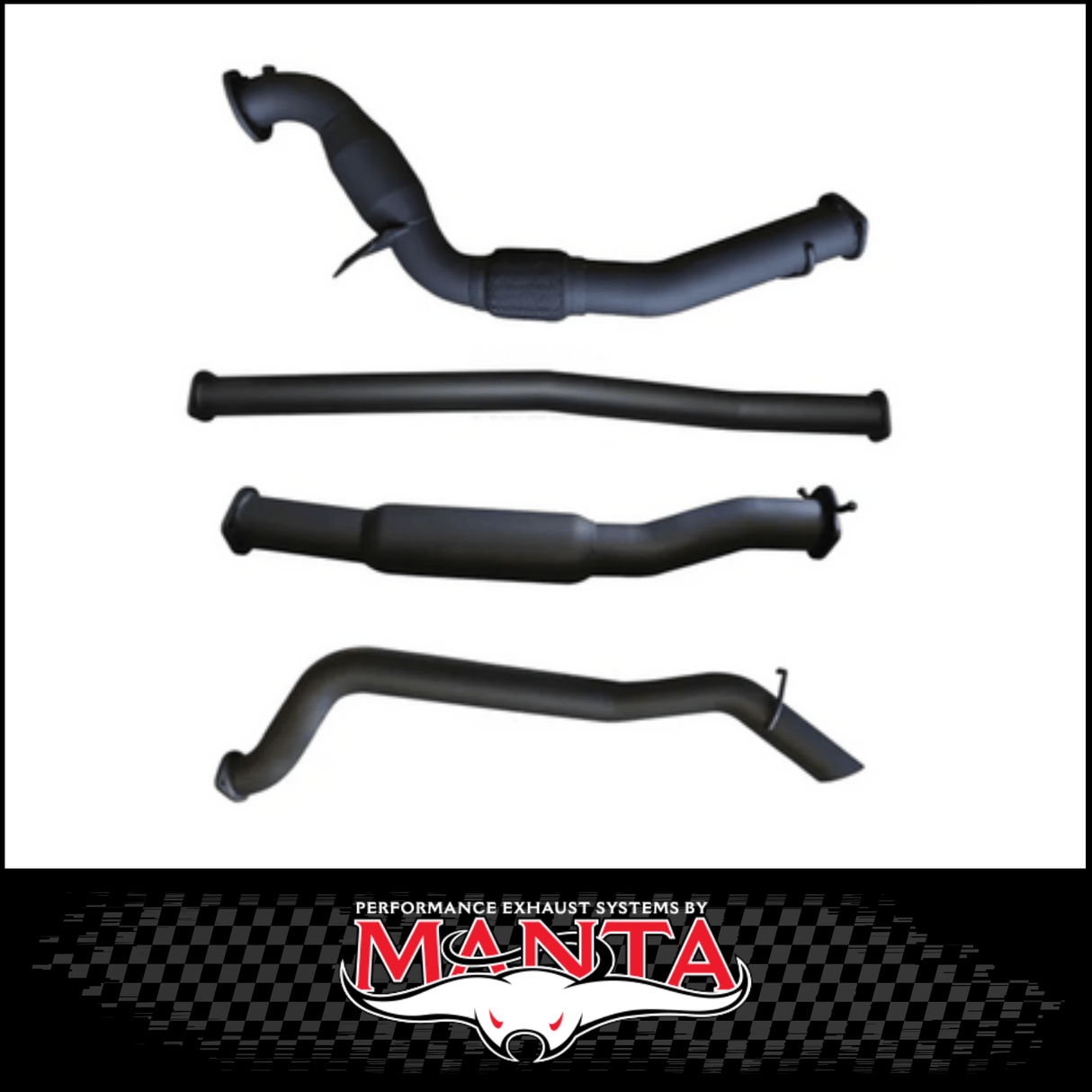MANTA 3" TURBO BACK EXHAUST SYSTEM WITH SIDE EXIT FITS FORD RANGER PXI PXII 3.2L TD 10/2011-9/2016