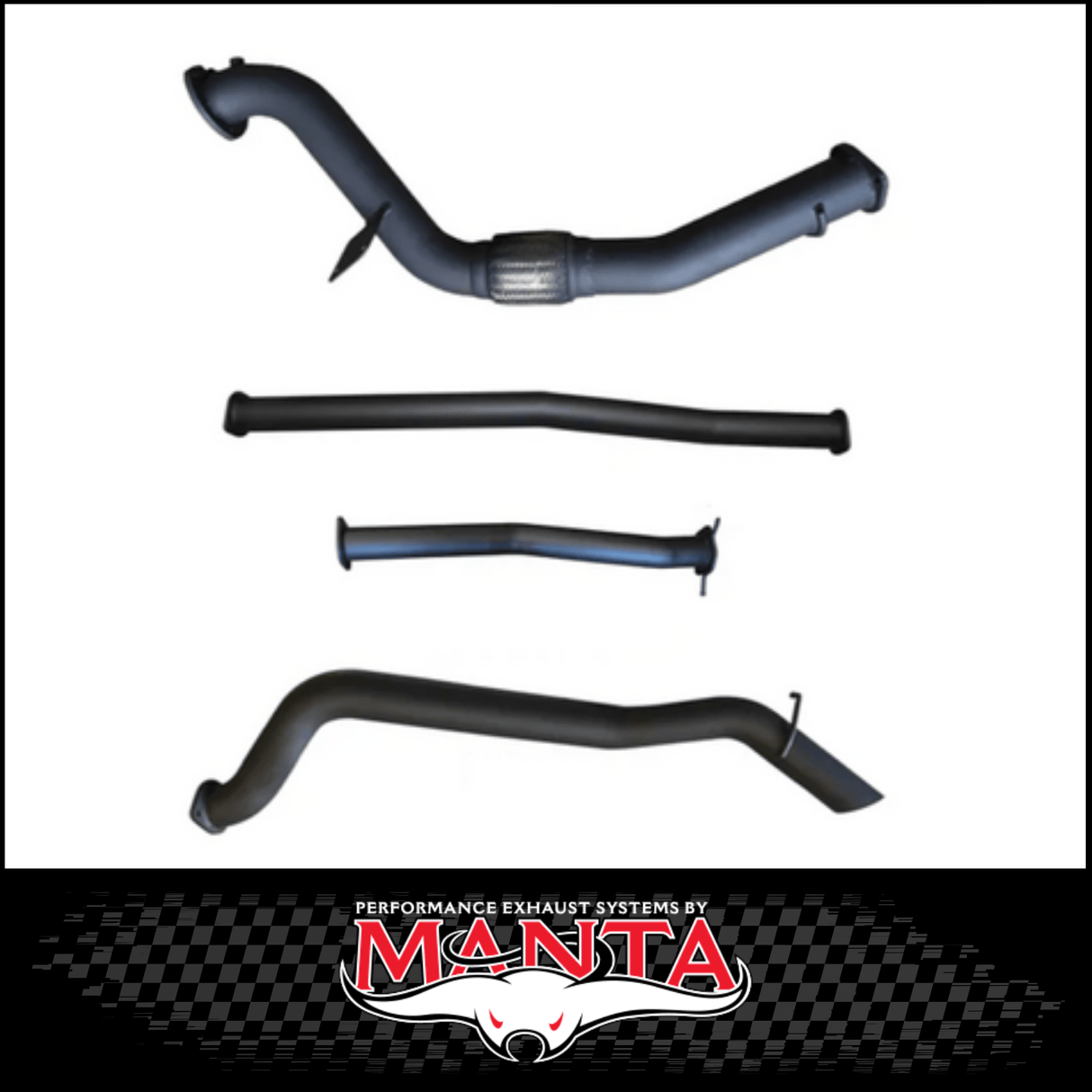 MANTA 3" TURBO BACK EXHAUST SYSTEM WITH SIDE EXIT FITS FORD RANGER PXI PXII 3.2L TD 10/2011-9/2016