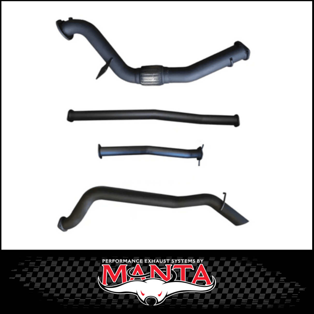 MANTA 3" TURBO BACK EXHAUST SYSTEM WITH SIDE EXIT FITS FORD RANGER PXI PXII 3.2L TD 10/2011-9/2016