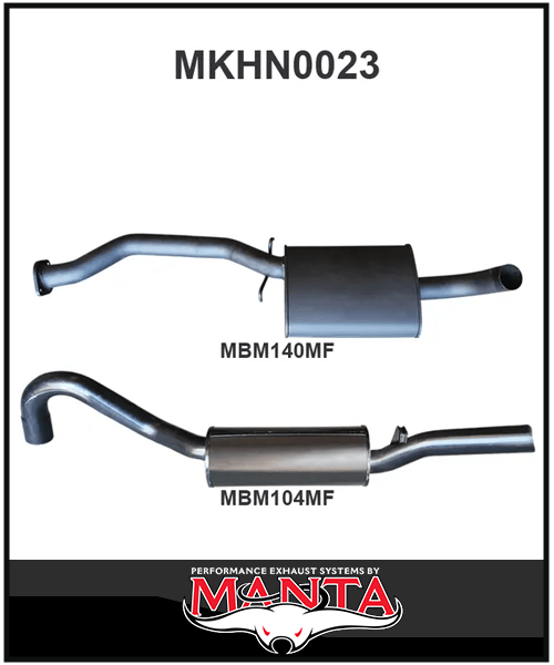 MANTA 2.5" CAT BACK EXHAUST SYSTEM FITS HOLDEN COMMODORE VL 5.0L V8 SEDAN