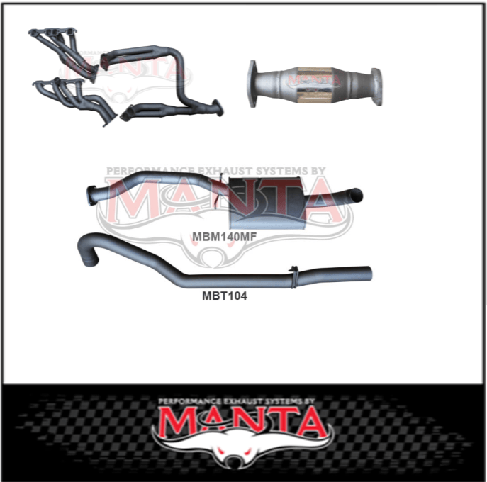 MANTA 2.5" ENGINE BACK EXHAUST SYSTEM FITS HOLDEN COMMODORE VL 5.0L V8 SEDAN (MKHN0032)