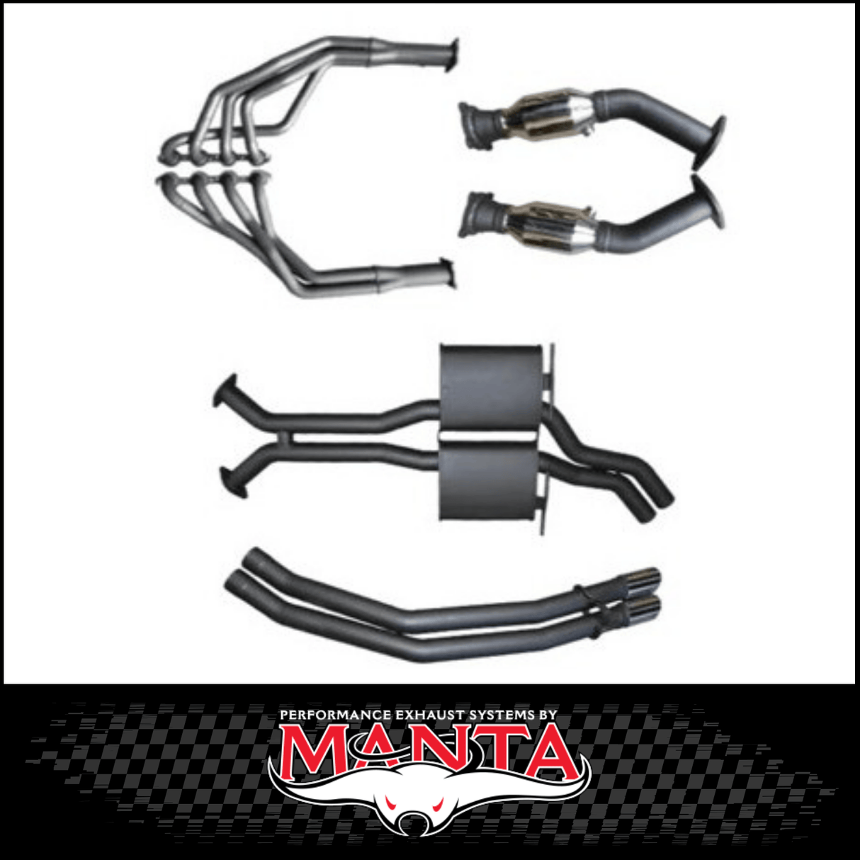MANTA ENGINE BACK EXHAUST SYSTEM FITS HOLDEN COMMODORE VT VX VY VZ 5.7L 6.0L V8 SEDAN (MKHN0126)