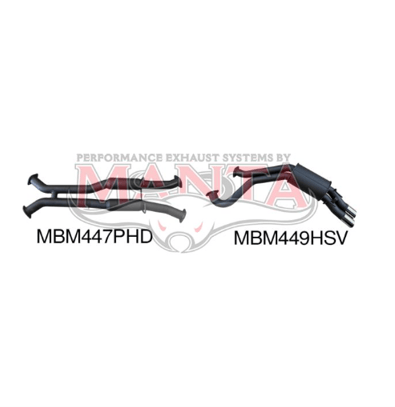 MANTA 3" CATBACK EXHAUST SYSTEM FITS HOLDEN HSV CLUBSPORT VY 5.7L V8 SEDAN - HOTDOG/MUFFLER (MKHN0138)