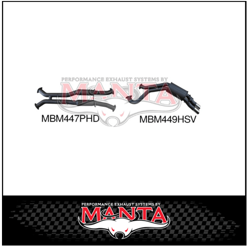 MANTA 3" CATBACK EXHAUST SYSTEM FITS HOLDEN HSV CLUBSPORT VY 5.7L V8 SEDAN - HOTDOG/MUFFLER (MKHN0138)