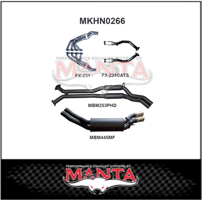 MANTA ENGINE BACK EXHAUST SYSTEM FITS HOLDEN ADVENTRA VY VZ 5.7L V8 AWD (MKHN0266)