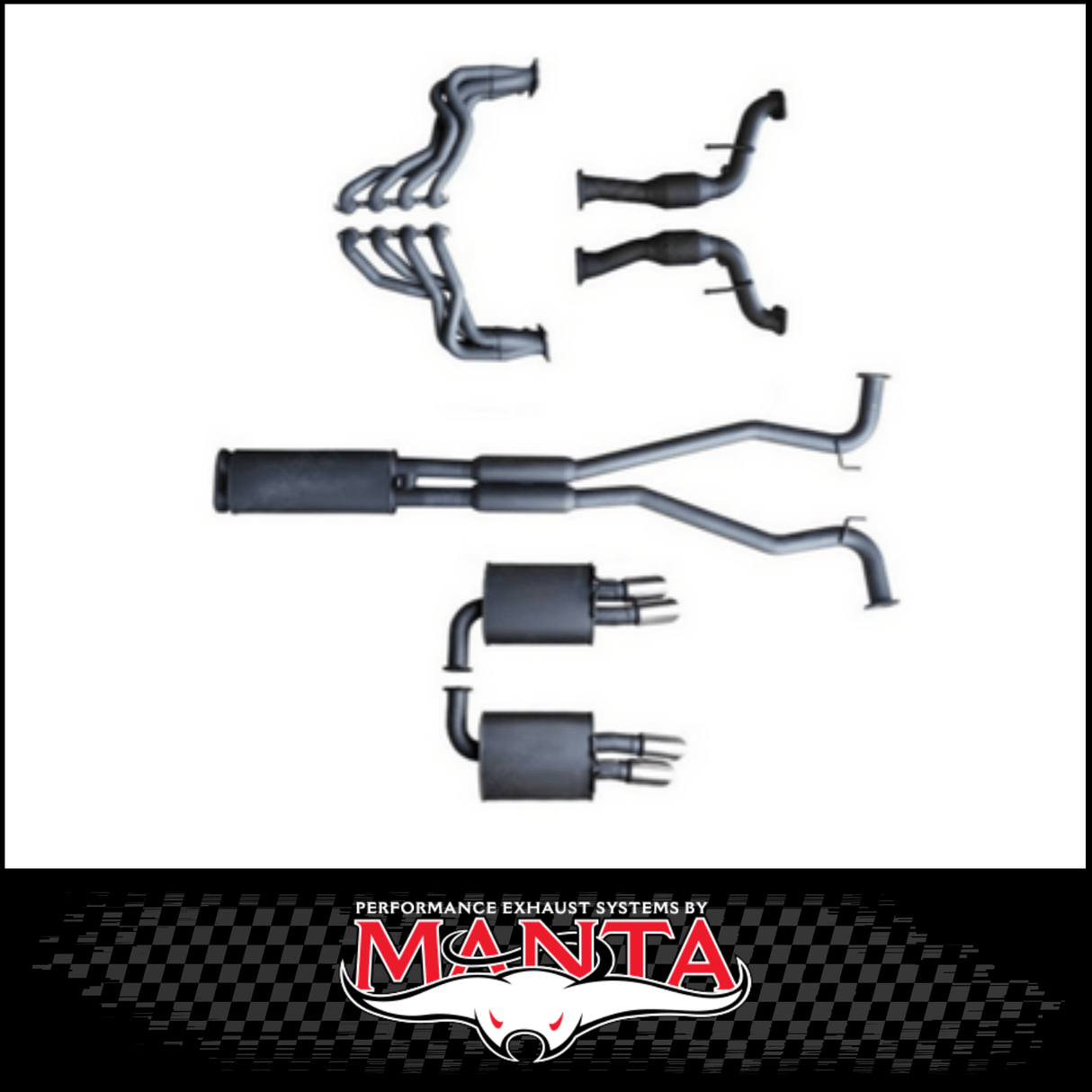 MANTA ENGINE BACK EXHAUST SYSTEM FITS HOLDEN COMMODORE VE VF 6.0L 6.2L V8 SEDAN/WAGON (MKHN0327)