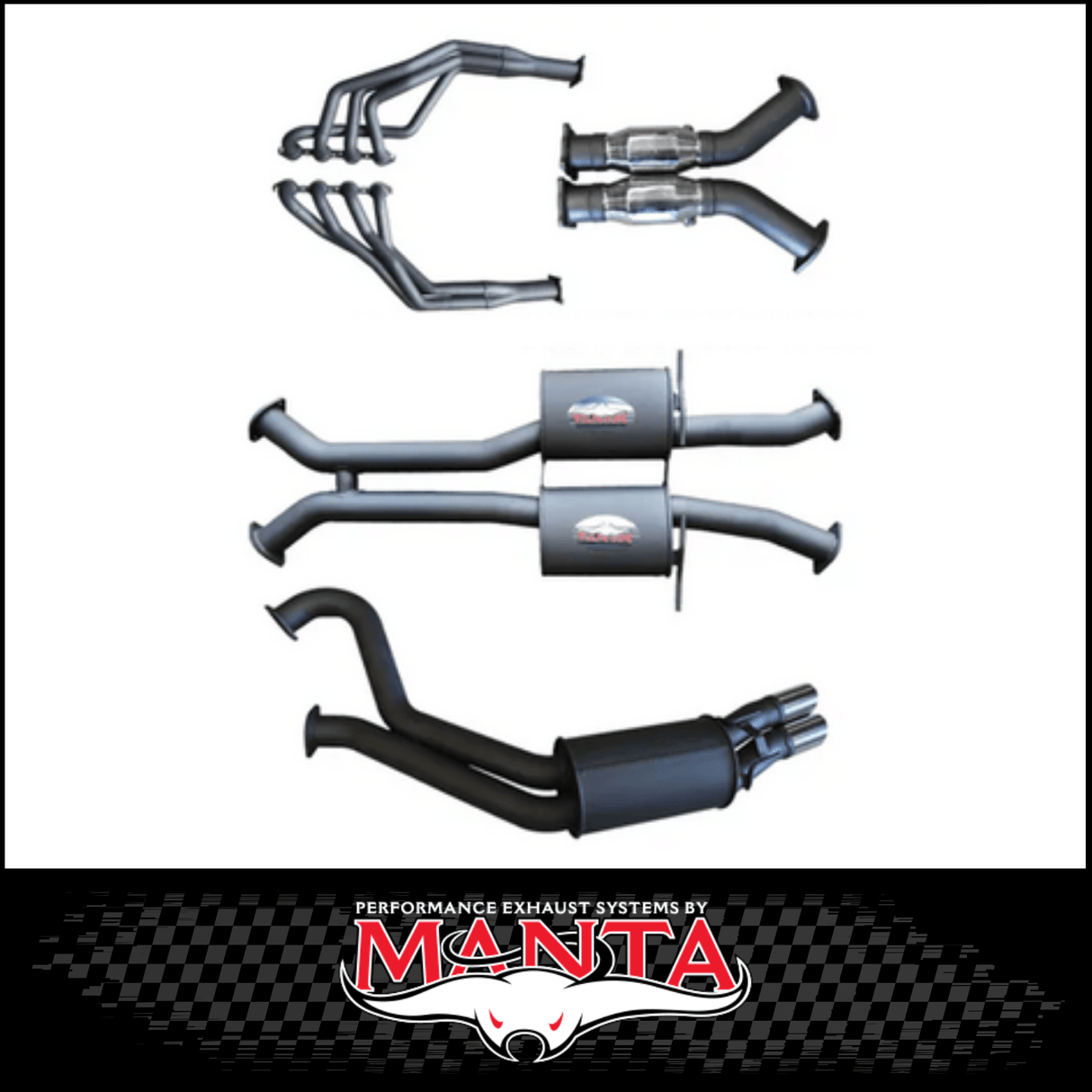 MANTA ENGINE BACK EXHAUST SYSTEM FITS HOLDEN COMMODORE VT VX VY VZ 5.7L 6.0L V8 SEDAN (MKHN0399)