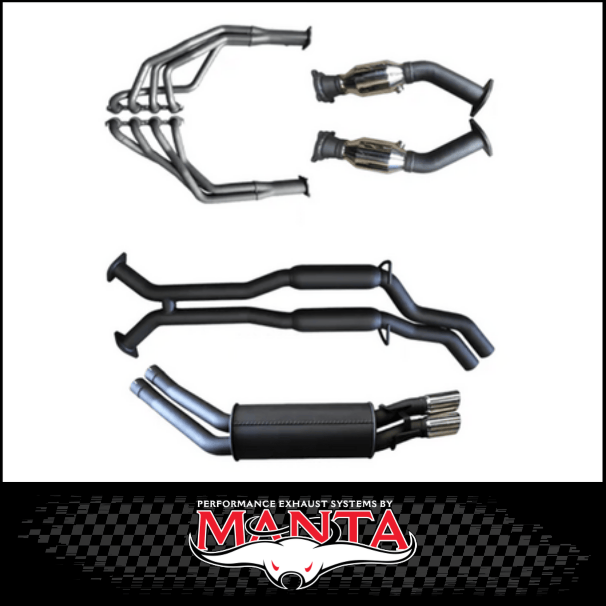 MANTA ENGINE BACK EXHAUST SYSTEM FITS HOLDEN COMMODORE VT VX VY VZ 5.7L 6.0L V8 SEDAN (MKHN0400)